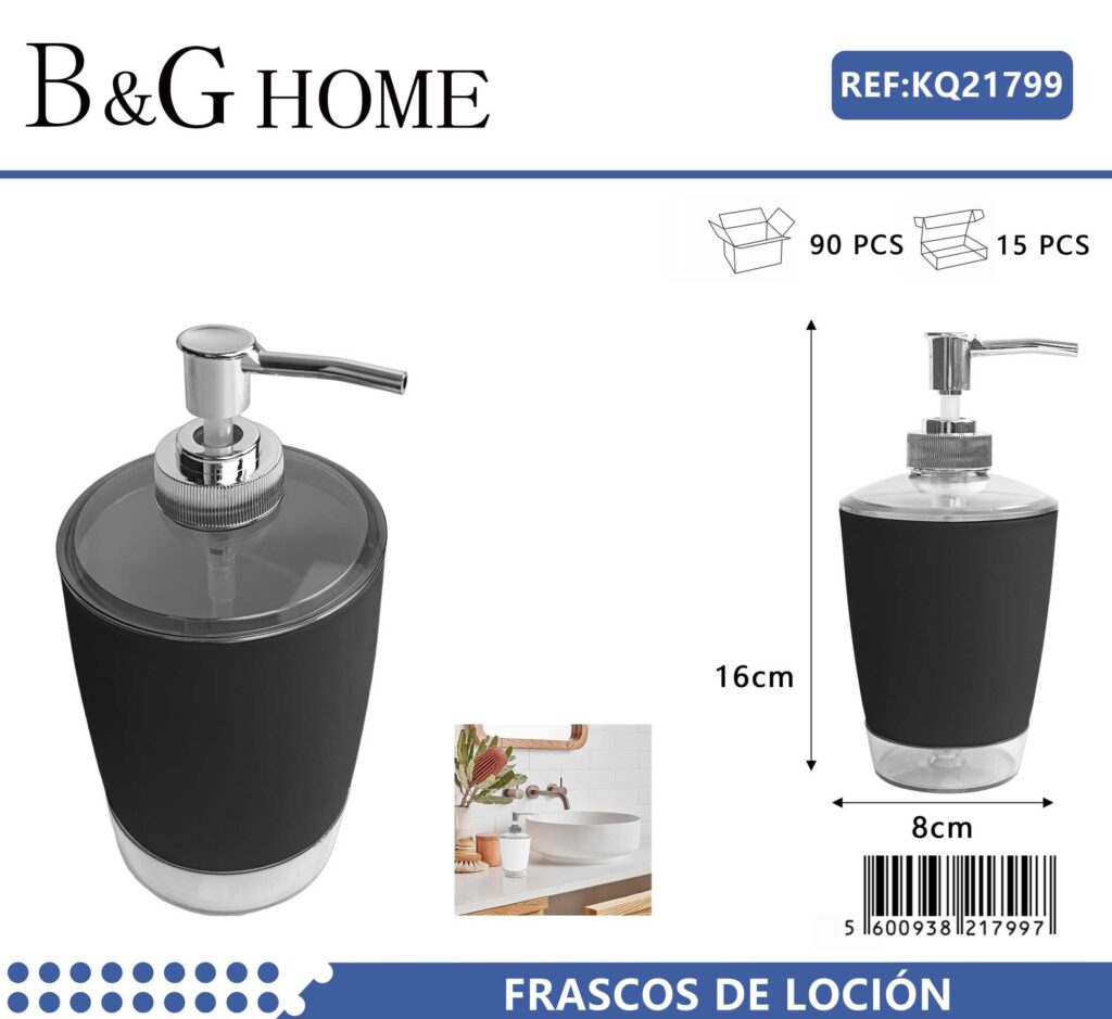 Θήκη κρεμοσάπουνου Dispenser πλαστική - Black - 21799