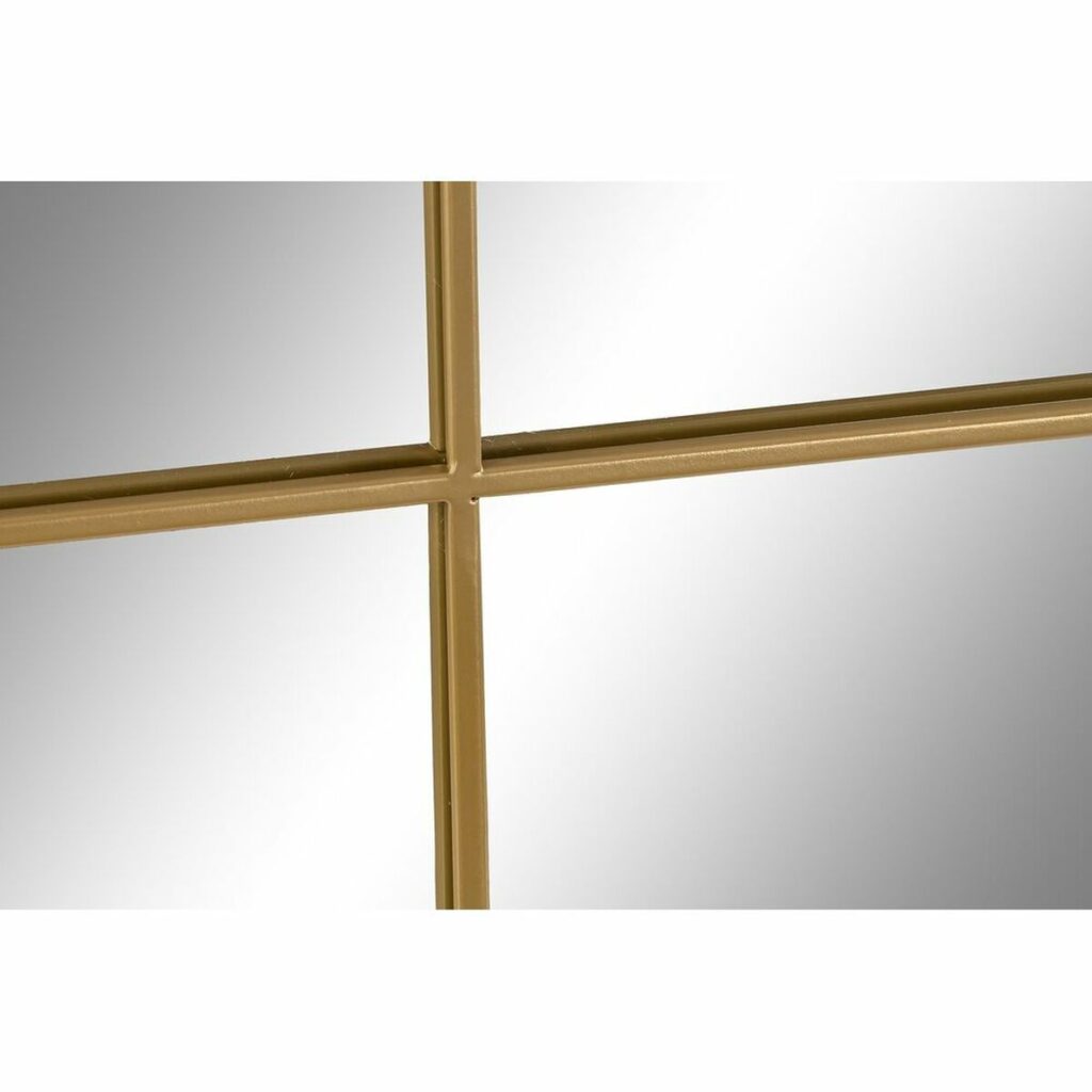 Τοίχο καθρέφτη DKD Home Decor Χρυσό Κρυστάλλινο Σίδερο Παράθυρο 90 x 2 x 120 cm 90 x 1,8 x 120 cm