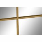Τοίχο καθρέφτη DKD Home Decor Χρυσό Κρυστάλλινο Σίδερο Παράθυρο 90 x 2 x 120 cm 90 x 1,8 x 120 cm