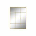 Τοίχο καθρέφτη DKD Home Decor Χρυσό Κρυστάλλινο Σίδερο Παράθυρο 90 x 2 x 120 cm 90 x 1,8 x 120 cm