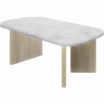 Τραπεζάκι Καφέ Λευκό 105 x 58 x 39 cm