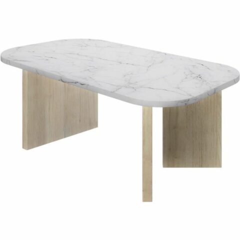Τραπεζάκι Καφέ Λευκό 105 x 58 x 39 cm