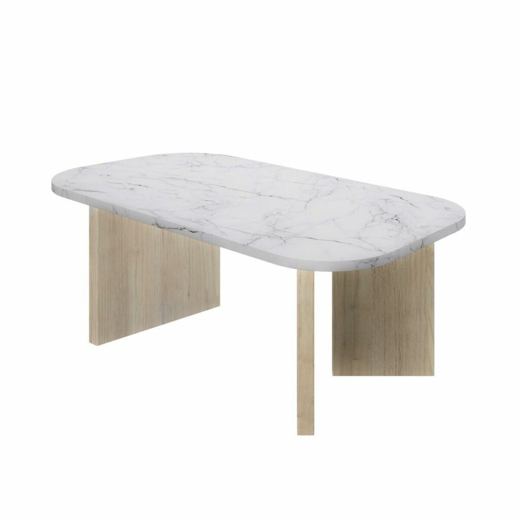 Τραπεζάκι Καφέ Λευκό 105 x 58 x 39 cm
