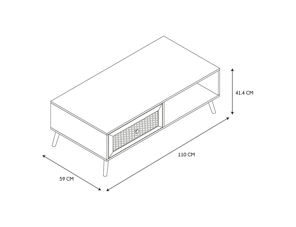 Τραπεζάκια Σαλονιού Bali Coffee Table A1/M1 Hd7458