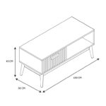 Τραπεζάκια Σαλονιού Coffee Table Klaus Hd0089