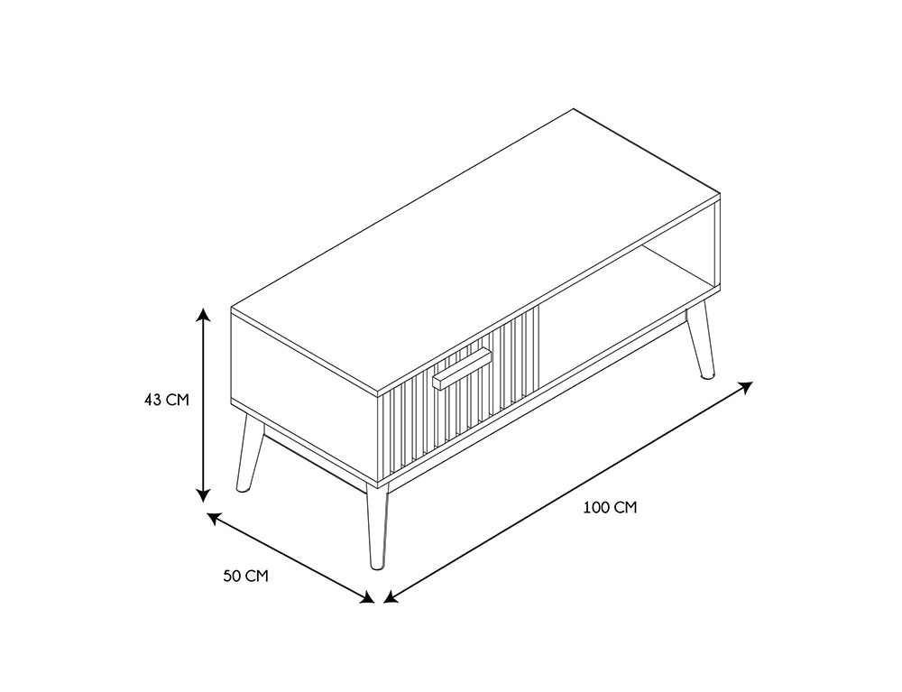 Τραπεζάκια Σαλονιού Coffee Table Klaus Hd0089