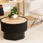 Τραπεζάκια Σαλονιού Enola Blk Trunk Coffee Table Atmosphera 197741B