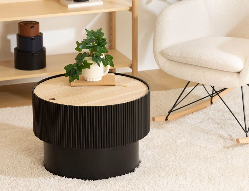 Τραπεζάκια Σαλονιού Enola Blk Trunk Coffee Table Atmosphera 197741B