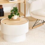 Τραπεζάκια Σαλονιού Enola Wht Trunk Coffee Table Atmosphera 197741A