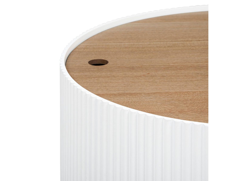 Τραπεζάκια Σαλονιού Enola Wht Trunk Coffee Table Atmosphera 197741A