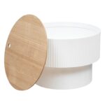 Τραπεζάκια Σαλονιού Enola Wht Trunk Coffee Table Atmosphera 197741A