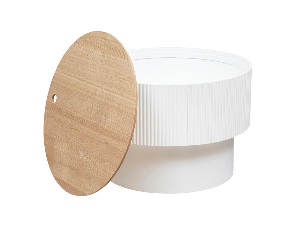 Τραπεζάκια Σαλονιού Enola Wht Trunk Coffee Table Atmosphera 197741A