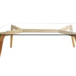 Τραπεζάκια Σαλονιού Glass Rectangular Table 90X60X45Cm Hd3801