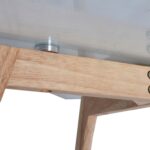 Τραπεζάκια Σαλονιού Glass Rectangular Table 90X60X45Cm Hd3801
