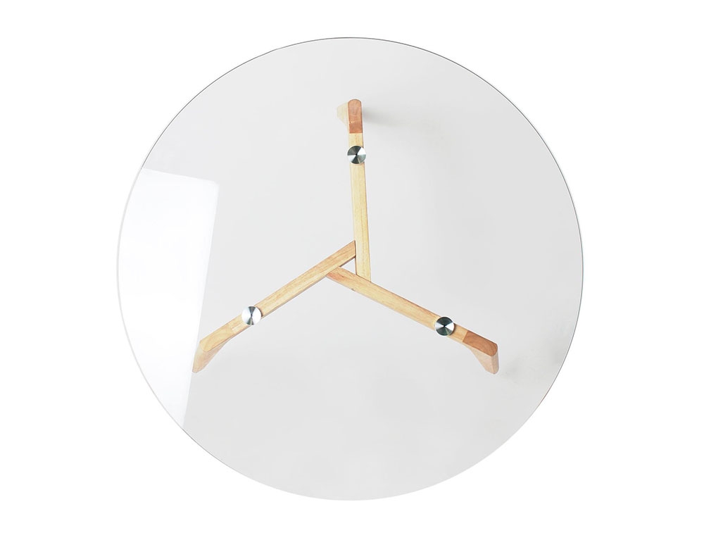 Τραπεζάκια Σαλονιού Glass Round Table Diam 80Cm Hd3800