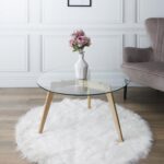 Τραπεζάκια Σαλονιού Glass Round Table Diam 80Cm Hd3800