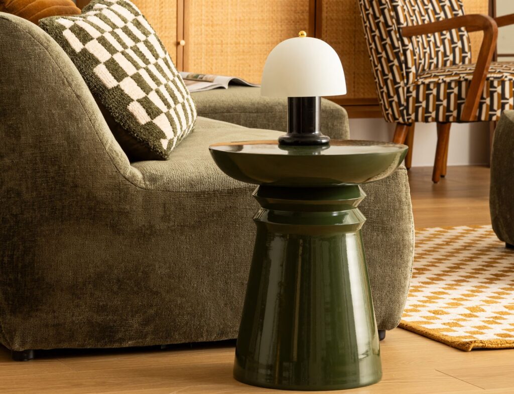 Τραπεζάκια Σαλονιού Jaya Grn Totem Met Side Table Atmosphera 197799B
