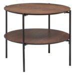 Τραπεζάκια Σαλονιού Kemi Rnd Waln Coffee Table Atmosphera 197756A