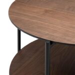 Τραπεζάκια Σαλονιού Kemi Rnd Waln Coffee Table Atmosphera 197756A