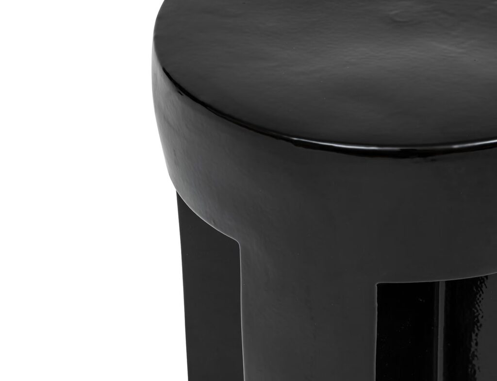 Τραπεζάκια Σαλονιού Kriz Blk Totem Crmc Side Table Atmosphera 197888A