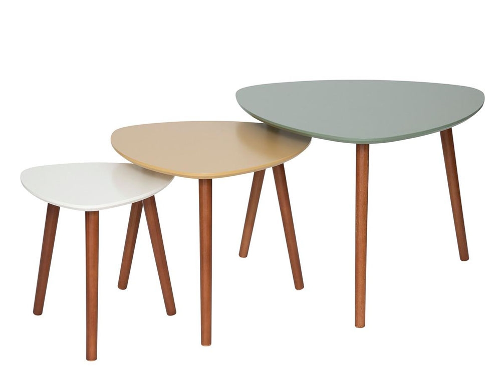 Τραπεζάκια Σαλονιού Mileo Vegetal Side Table X3 Atmosphera 157052I