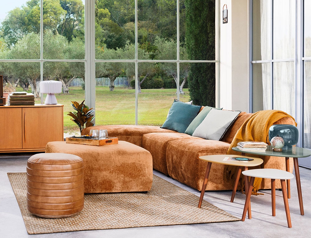 Τραπεζάκια Σαλονιού Mileo Vegetal Side Table X3 Atmosphera 157052I