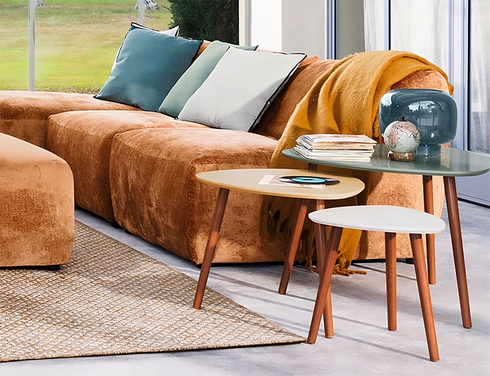 Τραπεζάκια Σαλονιού Mileo Vegetal Side Table X3 Atmosphera 157052I