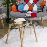 Τραπεζάκια Σαλονιού Nesting Tables X2 In Heattempered Glass Hd3207