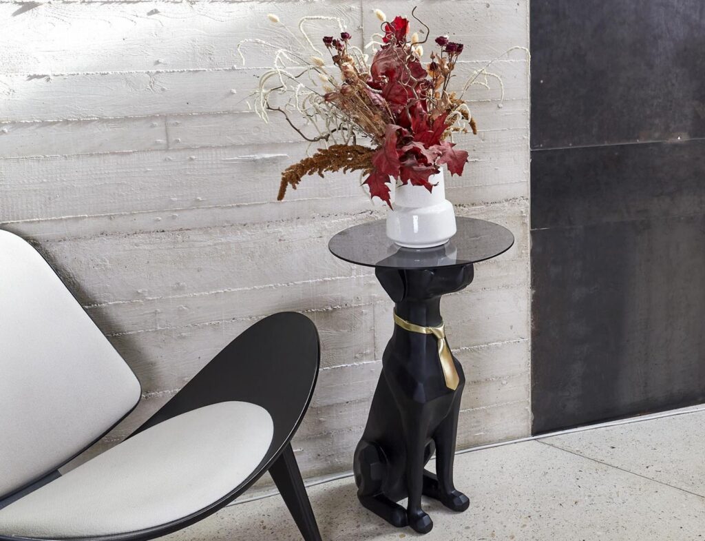 Τραπεζάκια Σαλονιού Seated Dog Sculpture Hd1303