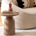 Τραπεζάκια Σαλονιού Sita Beige Totem Met Side Table Atmosphera 197889A