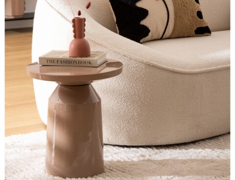 Τραπεζάκια Σαλονιού Sita Beige Totem Met Side Table Atmosphera 197889A