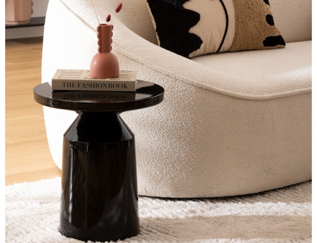 Τραπεζάκια Σαλονιού Sita Blk Totem Met Side Table Atmosphera 197889B