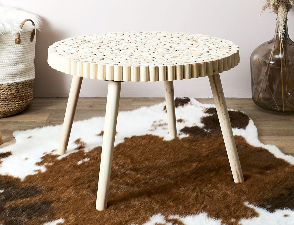 Τραπεζάκια Σαλονιού Table Basse Rondin D60Cm M1 Hd5206