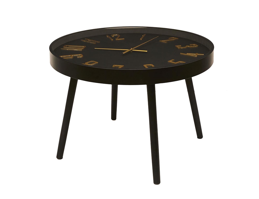 Τραπεζάκια Σαλονιού Table Clock Lounge D70Cm Hd0126