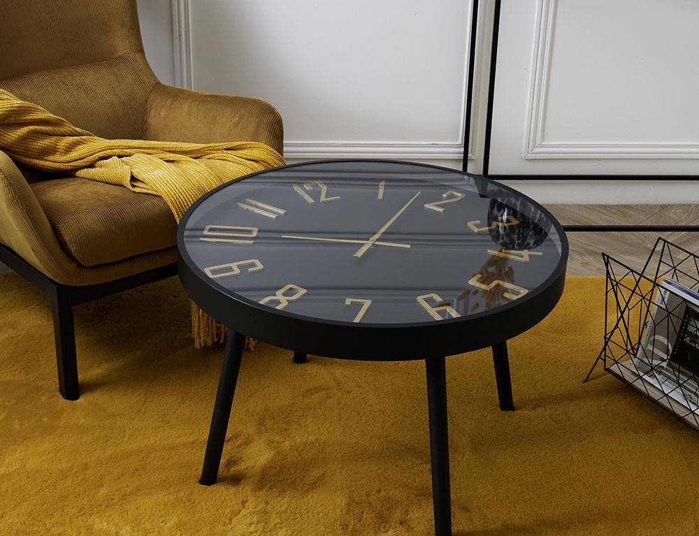Τραπεζάκια Σαλονιού Table Clock Lounge D70Cm Hd0126