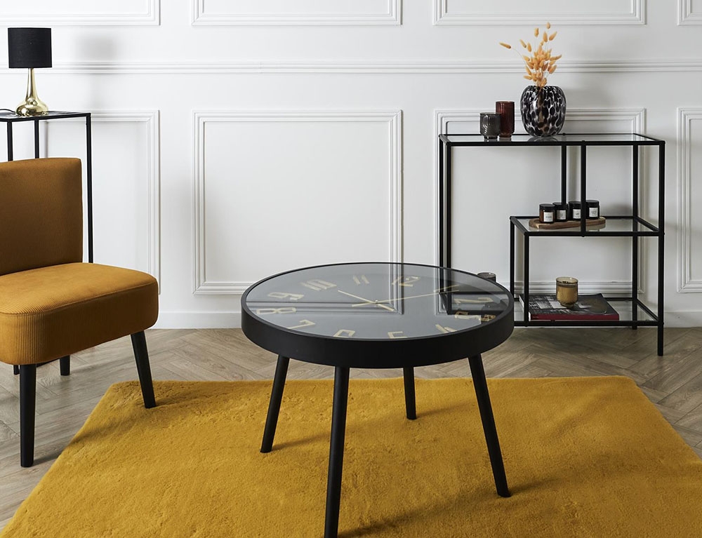 Τραπεζάκια Σαλονιού Table Clock Lounge D70Cm Hd0126