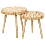 Τραπεζάκια Σαλονιού Table Gigogne Rondin X2 M1 Hd5208