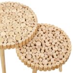 Τραπεζάκια Σαλονιού Table Gigogne Rondin X2 M1 Hd5208