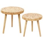 Τραπεζάκια Σαλονιού Table Gigogne Rondin X2 M1 Hd5208