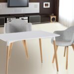 Τραπεζαρίες White Table 115X75Cm Hd3211