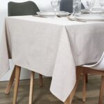 Τραπεζομάντηλα & Πετσέτες Δειπνου Beige Cotton Tablecloth 140X250Cm Tx8193