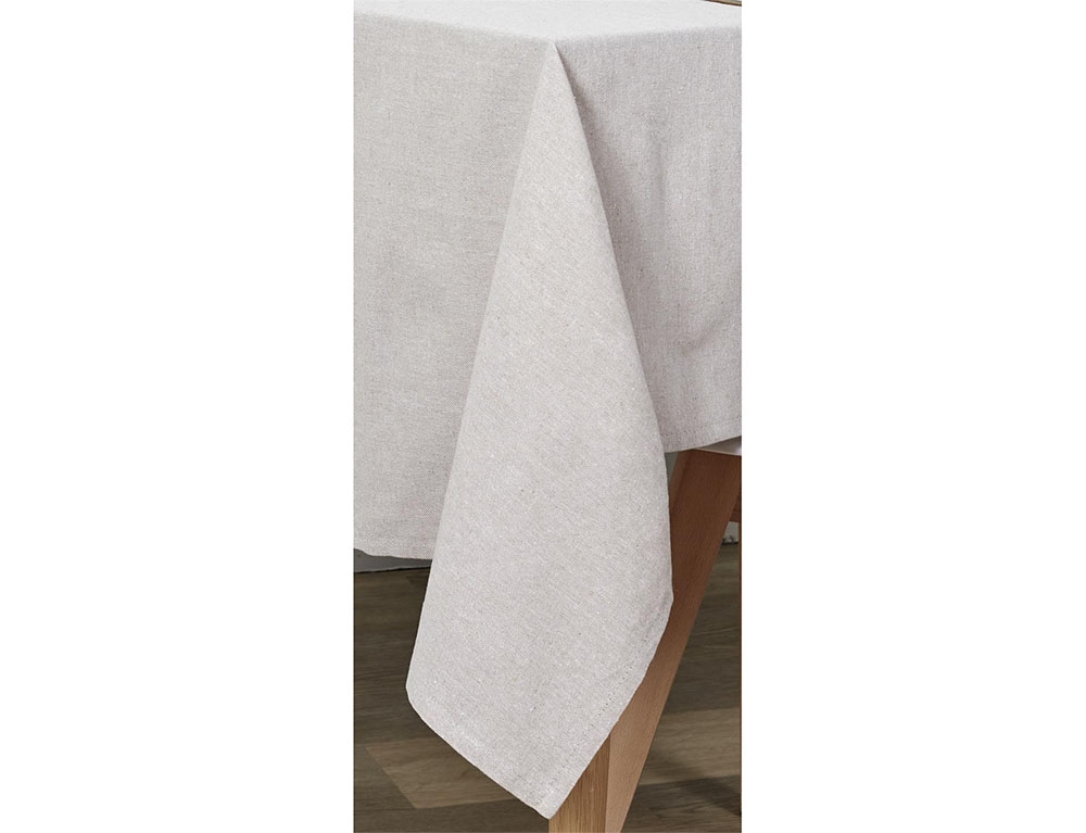 Τραπεζομάντηλα & Πετσέτες Δειπνου Beige Cotton Tablecloth 140X250Cm Tx8193