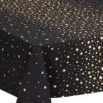 Τραπεζομάντηλα & Πετσέτες Δειπνου Cotton Tablecl Stars Gold 140X240 Atmosphera 16960