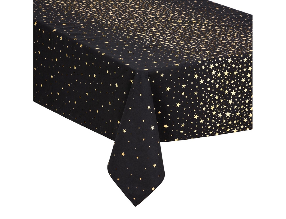 Τραπεζομάντηλα & Πετσέτες Δειπνου Cotton Tablecl Stars Gold 140X240 Atmosphera 16960