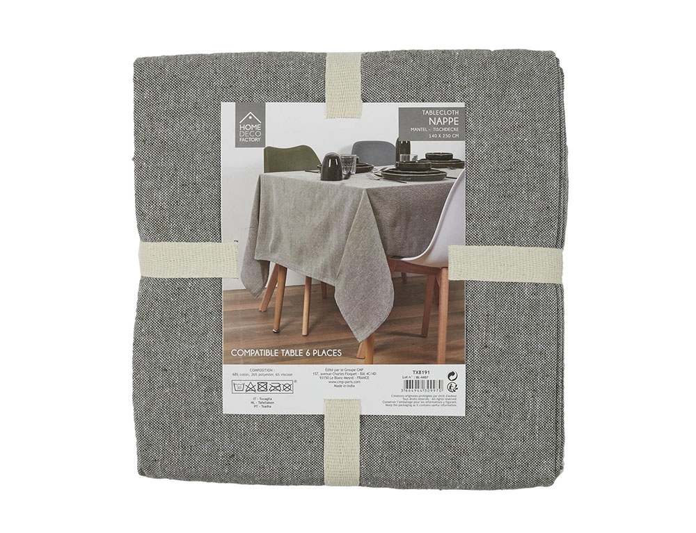 Τραπεζομάντηλα & Πετσέτες Δειπνου Cotton Tablecloth Olive Green Tx8191