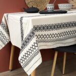 Τραπεζομάντηλα & Πετσέτες Δειπνου Ethnic Printed Cotton Tablecloth 140X250Cm Tx9370