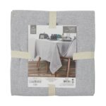 Τραπεζομάντηλα & Πετσέτες Δειπνου Grey Cotton Tablecloth 140X250Cm Tx8192