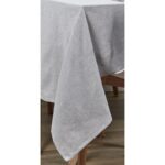 Τραπεζομάντηλα & Πετσέτες Δειπνου Grey Cotton Tablecloth 140X250Cm Tx8192