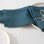 Τραπεζομάντηλα & Πετσέτες Δειπνου Napkin Chambray Blue X4 Atmosphera 146341Q