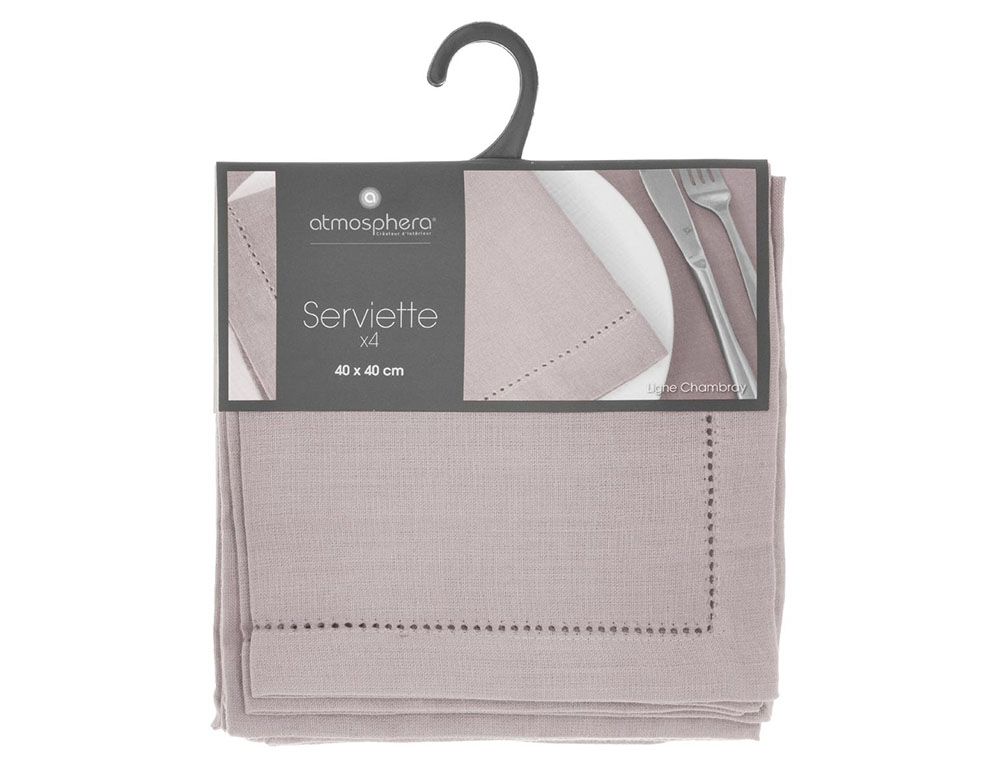 Τραπεζομάντηλα & Πετσέτες Δειπνου Napkin Chambray Lg X4